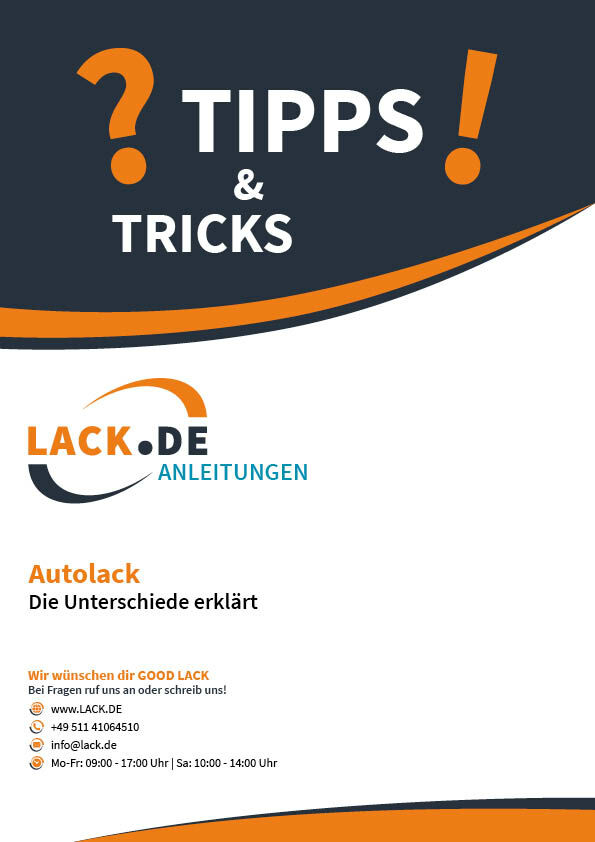 PDF-Anleitung Autolack – Die Unterschiede erklärt