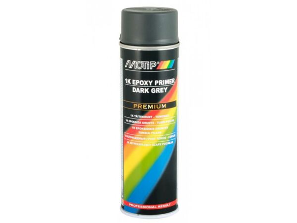 Motip 1K Epoxy Primer Grundierung Sprühdose 500 ml Dunkelgrau