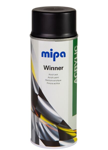 MIPA Winner Acryl-Lack 400 ml  Schwarz matt