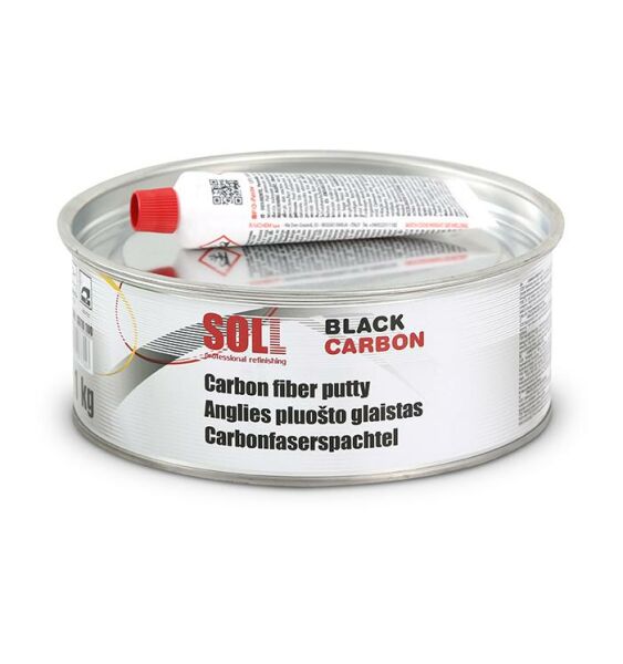 SOLL Carbon Spachtel Black 1,0  kg + Härter