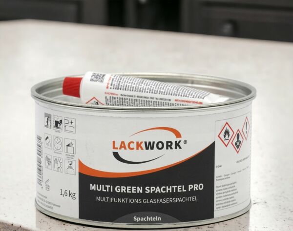 LACKWORK Multi Green Spachtel Pro Multifunktions Glasfaserspachtel 1,6 kg