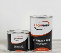 LACKWORK Klarlack Pro Hochglanz 1,5 L Set