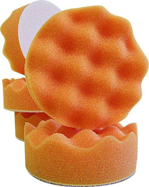 RADEX Polierschwamm RDE Mini orange gewaffelt 80 mm x 30 mm