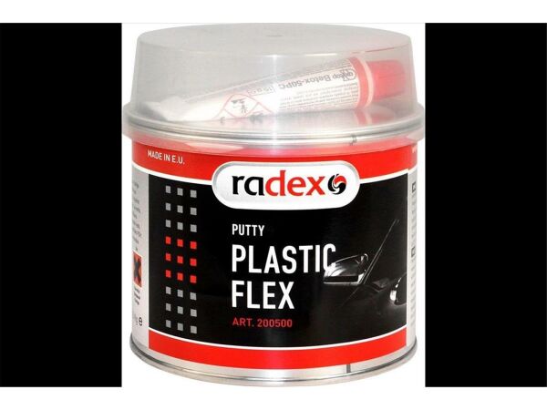 RADEX PLASTIC FLEX putty for plastics 0,5 kg + hardener