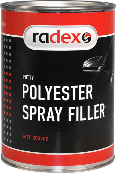 RADEX SPRAY FILLER Polyester Spritzspachtel 0,8 L + Härter
